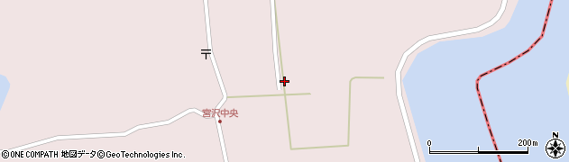 秋田県男鹿市野石宮沢77周辺の地図