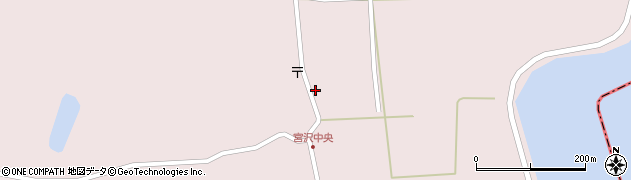 秋田県男鹿市野石宮沢周辺の地図