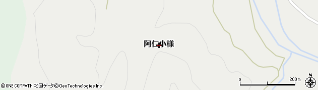 秋田県北秋田市阿仁小様周辺の地図