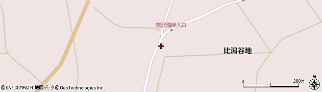 秋田県男鹿市野石（中道下）周辺の地図