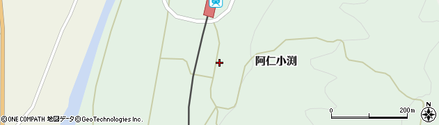 秋田県北秋田市阿仁小渕（小渕）周辺の地図