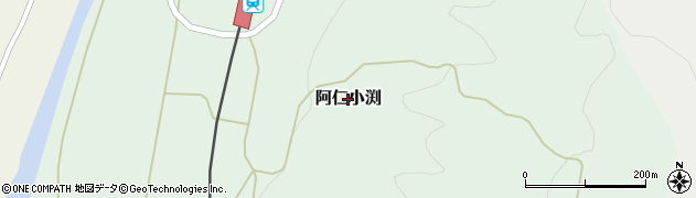 秋田県北秋田市阿仁小渕周辺の地図