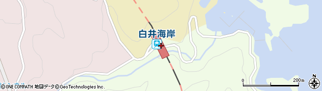 白井海岸駅周辺の地図