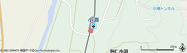 秋田県北秋田市阿仁小渕谷地40周辺の地図