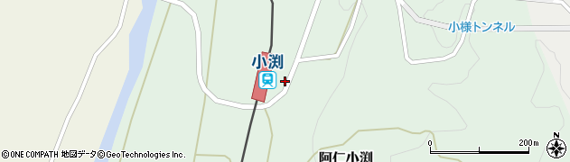 秋田県北秋田市阿仁小渕（谷地）周辺の地図