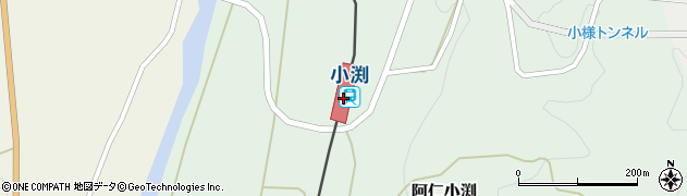秋田県北秋田市周辺の地図
