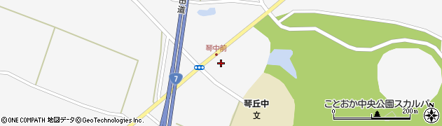 秋田県山本郡三種町鹿渡盤若台周辺の地図