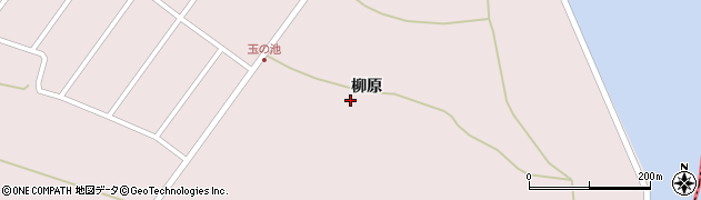 秋田県男鹿市野石柳原202周辺の地図