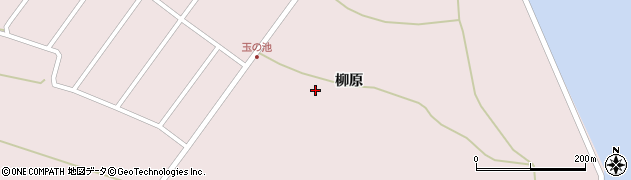 秋田県男鹿市野石柳原199周辺の地図