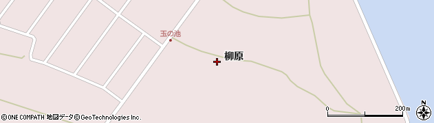 秋田県男鹿市野石柳原200周辺の地図