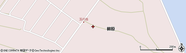秋田県男鹿市野石柳原195周辺の地図