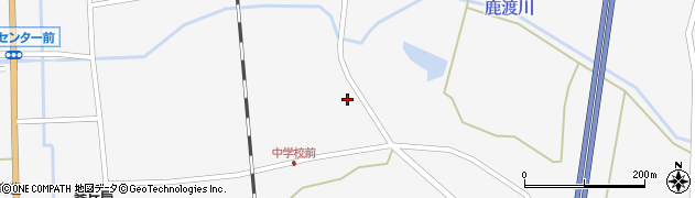 秋田県三種町（山本郡）鹿渡（一本木）周辺の地図