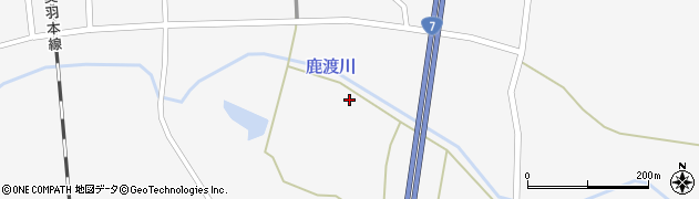 鹿渡川周辺の地図