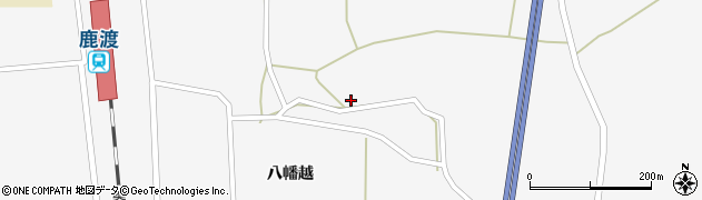 秋田県三種町（山本郡）鹿渡（焼野）周辺の地図