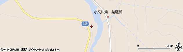 秋田県北秋田市森吉（押付岱）周辺の地図