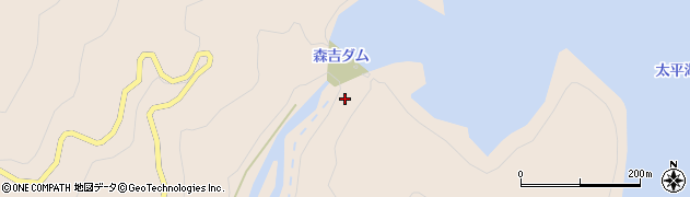 秋田県北秋田市森吉（砂子沢）周辺の地図