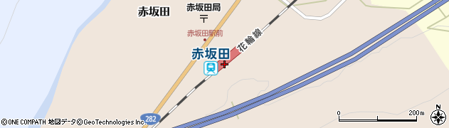 赤坂田駅周辺の地図