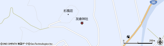 友倉神社周辺の地図