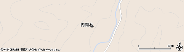 岩手県久慈市山形町小国（内間木）周辺の地図