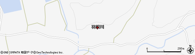 秋田県三種町（山本郡）鹿渡（羽根川）周辺の地図