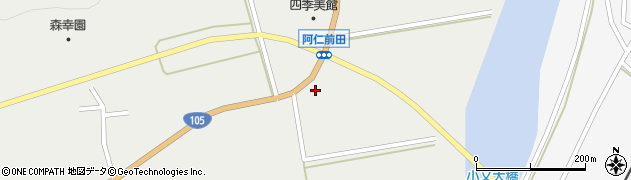 北秋田警察署前田駐在所周辺の地図