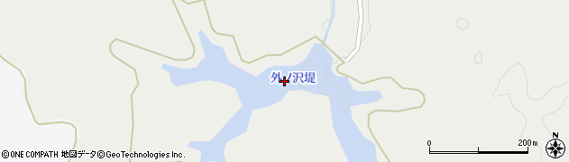 外ノ沢堤周辺の地図