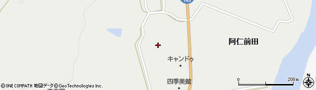 秋田県北秋田市阿仁前田（大道上）周辺の地図