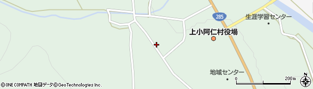 秋田県上小阿仁村（北秋田郡）小沢田（釜渕）周辺の地図