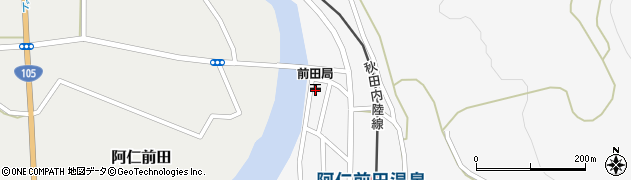 前田郵便局周辺の地図