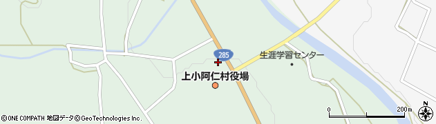 北秋田市消防署上小阿仁分署周辺の地図