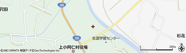 上小阿仁村社会福祉協議会指定訪問介護事業所周辺の地図