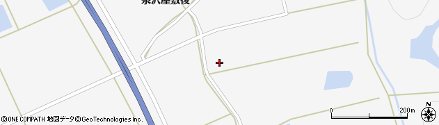 秋田県三種町（山本郡）鹿渡（泉沢家向）周辺の地図