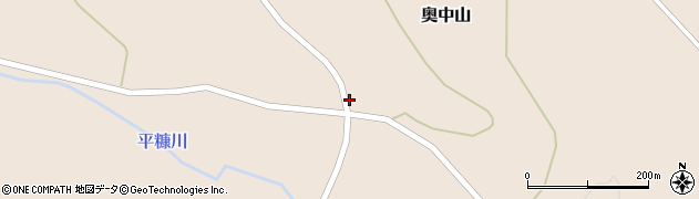 岩手県一戸町（二戸郡）奥中山（西田子）周辺の地図