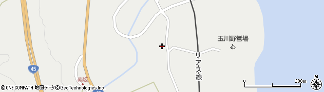 岩手県野田村（九戸郡）玉川（第３地割）周辺の地図