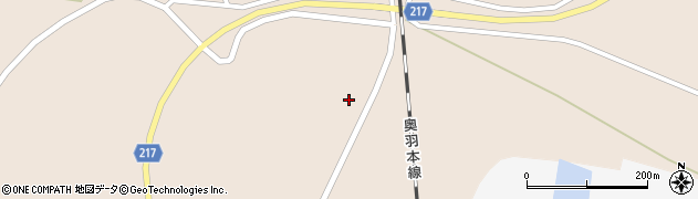 秋田県三種町（山本郡）森岳（枝沢台）周辺の地図