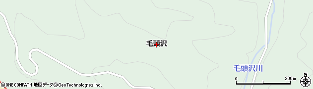 岩手県葛巻町（岩手郡）田部（毛頭沢）周辺の地図