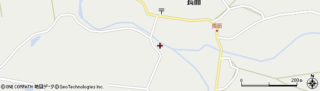 秋田県山本郡三種町下岩川長面川向14周辺の地図