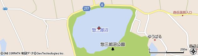 惣三郎堤周辺の地図
