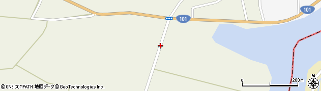 国道１０１号線周辺の地図