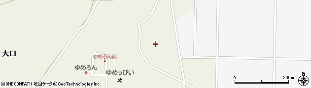 秋田県三種町（山本郡）大口（大口）周辺の地図