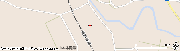 秋田県山本郡三種町森岳小中野周辺の地図