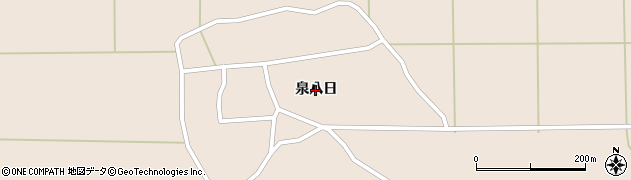 秋田県三種町（山本郡）森岳（泉八日）周辺の地図
