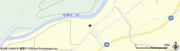 秋田県北秋田市鎌沢（地蔵岱）周辺の地図