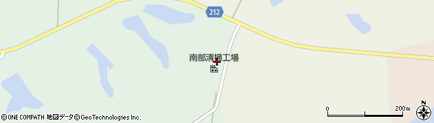 能代山本広域市町村圏組合南部清掃工場周辺の地図