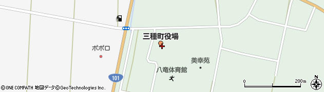 秋田県三種町（山本郡）周辺の地図