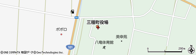 秋田県山本郡三種町鵜川岩谷子周辺の地図