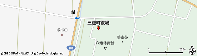 秋田県三種町（山本郡）鵜川（岩谷子）周辺の地図