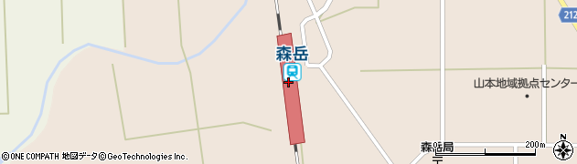 秋田県山本郡三種町周辺の地図