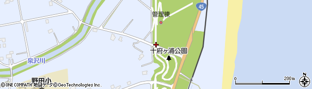 岩手県野田村（九戸郡）野田（第１１地割）周辺の地図
