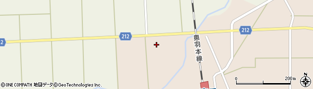 秋田県三種町（山本郡）森岳（柳田）周辺の地図